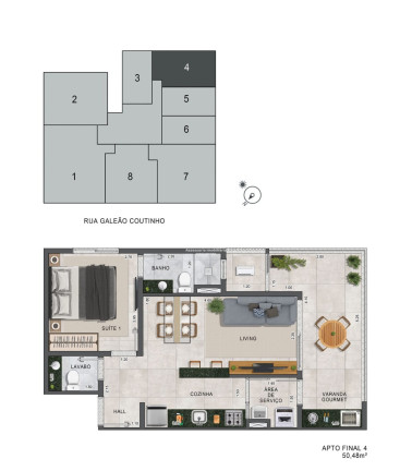 Imagem Apartamento com 1 Quarto à Venda, 50 m² em Itaguá - Ubatuba