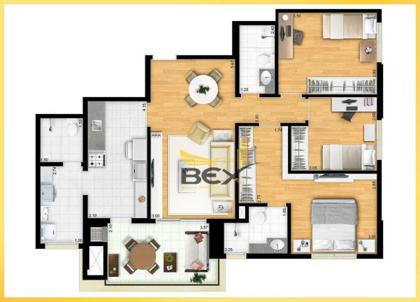 Imagem Apartamento com 3 Quartos à Venda, 94 m² em Jardim Tupanci - Barueri Imagem Apartamento com 3 Quartos à Venda, 94 m² em Jardim Tupanci - Barueri