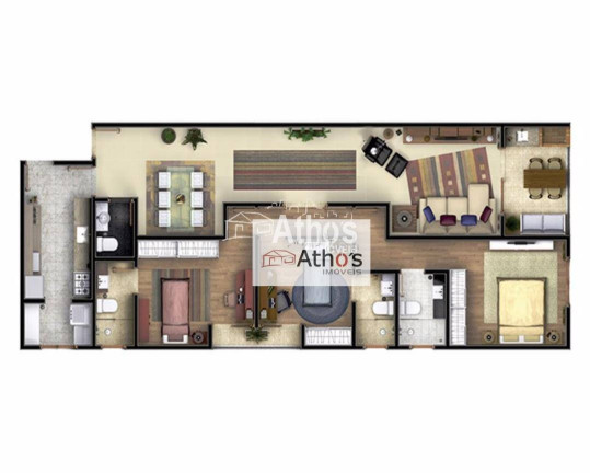 Imagem Apartamento com 3 Quartos à Venda, 129 m² em Centro - Indaiatuba Imagem Apartamento com 3 Quartos à Venda, 129 m² em Centro - Indaiatuba