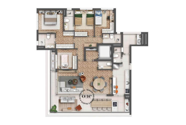 Imagem Apartamento com 4 Quartos à Venda, 166 m² em Brooklin Novo - São Paulo Imagem Apartamento com 4 Quartos à Venda, 166 m² em Brooklin Novo - São Paulo