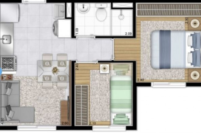 Imagem Imóvel com 2 Quartos à Venda, 41 m² em Barra Funda - São Paulo