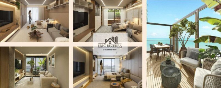 Imagem Flat com 1 Quarto à Venda, 33 m² em Intermares - Cabedelo Imagem Flat com 1 Quarto à Venda, 33 m² em Intermares - Cabedelo