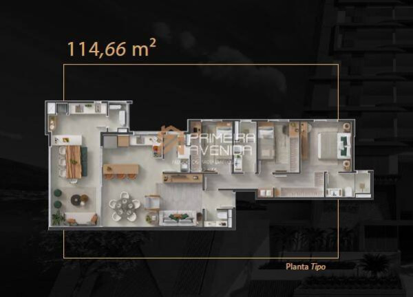 Imagem Apartamento com 3 Quartos à Venda, 114 m² em Vila Ema - São José Dos Campos
