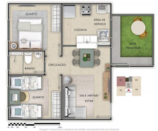 Imagem Apartamento com 2 Quartos à Venda, 41 m² em Jardim São Gabriel - Campinas Imagem Apartamento com 2 Quartos à Venda, 41 m² em Jardim São Gabriel - Campinas