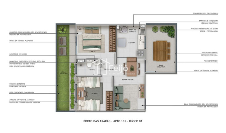 Imagem Apartamento com 2 Quartos à Venda, 40 m² em Restinga - Porto Alegre