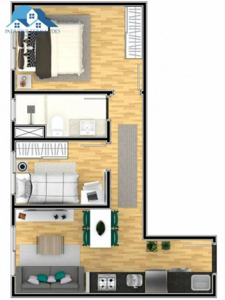 Imagem Apartamento com 2 Quartos à Venda, 35 m² em Vila Re - São Paulo
