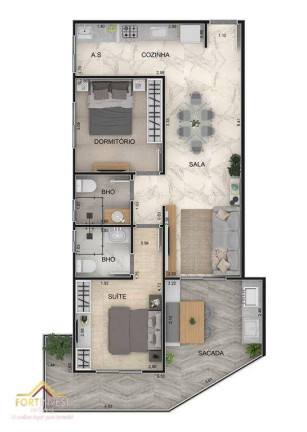 Imagem Imóvel com 2 Quartos à Venda, 77 m² em Mirim - Praia Grande Imagem Imóvel com 2 Quartos à Venda, 77 m² em Mirim - Praia Grande