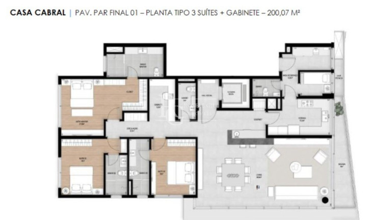 Apartamento com 3 Quartos à Venda, 200 m² em Rio Branco - Porto Alegre