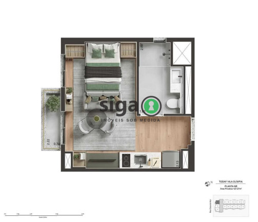 Imagem Apartamento com 1 Quarto à Venda, 28 m² em Vila Olímpia - São Paulo Imagem Apartamento com 1 Quarto à Venda, 28 m² em Vila Olímpia - São Paulo