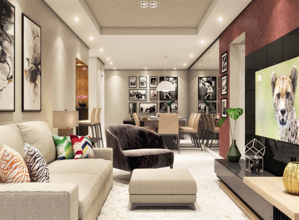 Apartamento com 3 Quartos à Venda, 104 m² em Forte - Praia Grande