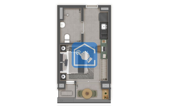 Imagem Apartamento com 1 Quarto à Venda, 27 m² em Aclimação - São Paulo