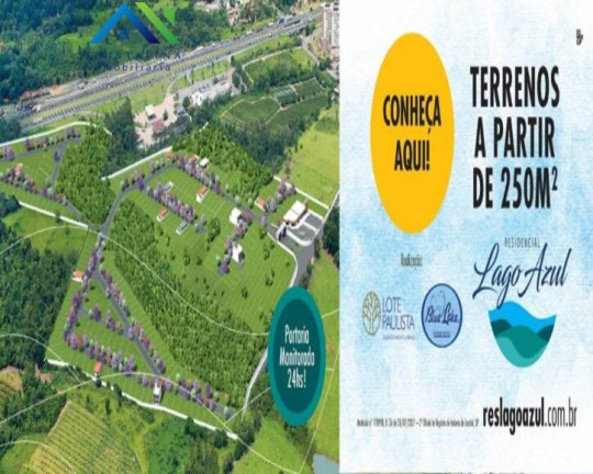 Terreno à Venda, 250 m² em Recanto Quarto Centenario - Jundiaí
