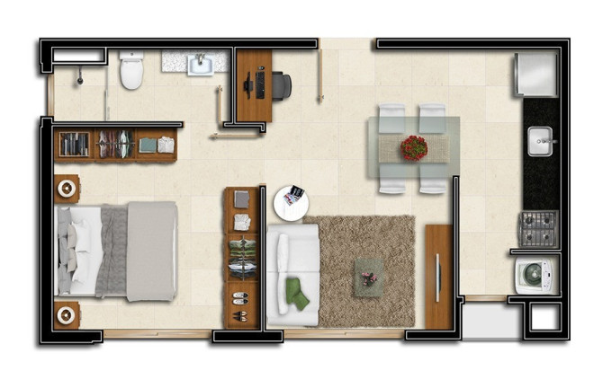 Imagem Imóvel com 1 Quarto à Venda, em Moinhos De Vento - Porto Alegre Imagem Imóvel com 1 Quarto à Venda, em Moinhos De Vento - Porto Alegre