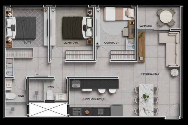 Imagem Apartamento com 2 Quartos à Venda, 55 m² em Manaíra - João Pessoa Imagem Apartamento com 2 Quartos à Venda, 55 m² em Manaíra - João Pessoa