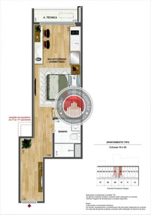 Imagem Apartamento com 1 Quarto à Venda, 54 m² em Centro - Rio De Janeiro