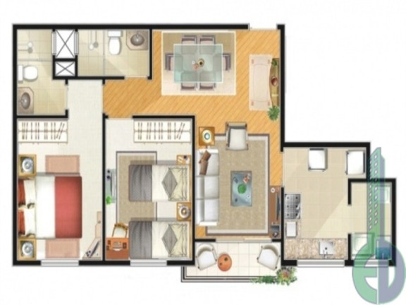 Imagem Imóvel com 2 Quartos à Venda, 69 m² em Olímpico - São Caetano Do Sul Imagem Imóvel com 2 Quartos à Venda, 69 m² em Olímpico - São Caetano Do Sul