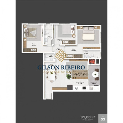 Imagem Apartamento com 2 Quartos à Venda, 73 m² em Centro - Camboriú