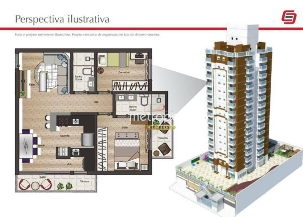 Apartamento com 2 Quartos à Venda, 62 m² em Jardim - Santo André