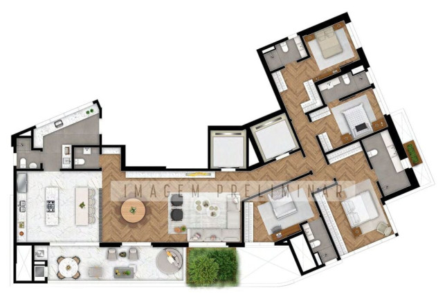 Imagem Apartamento com 3 Quartos à Venda, 164 m² em Bigorrilho - Curitiba