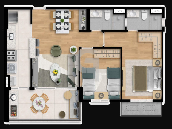 Imagem Apartamento com 2 Quartos à Venda, 65 m² em Jaguaribe - Salvador Imagem Apartamento com 2 Quartos à Venda, 65 m² em Jaguaribe - Salvador