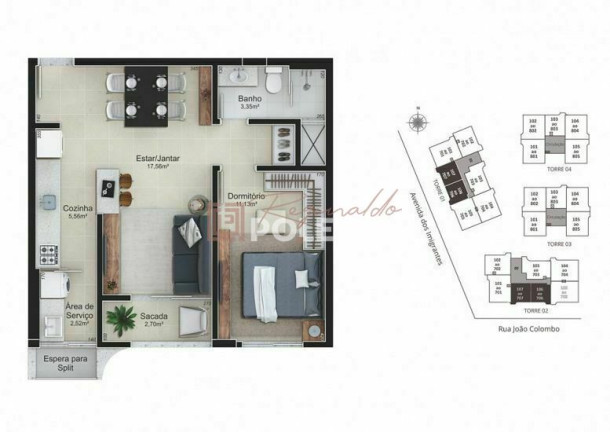 Imagem Imóvel à Venda, 49 m² em Rio Maina - Criciúma