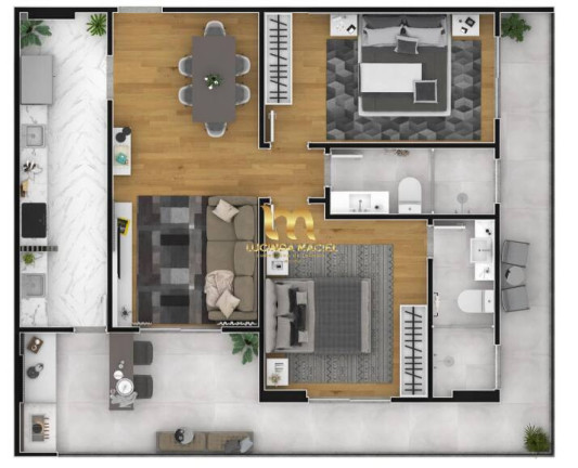 Imagem Apartamento com 2 Quartos à Venda, 82 m² em Boqueirão - Praia Grande