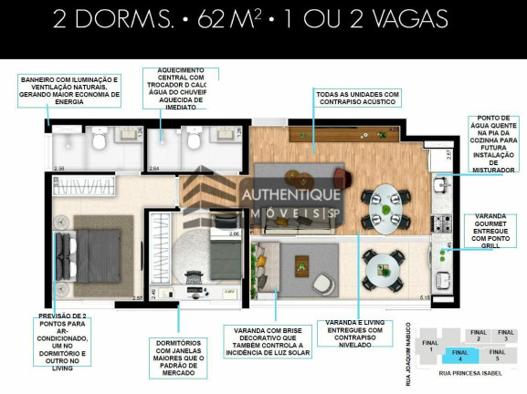 Imagem Apartamento com 2 Quartos à Venda, 62 m² em Brooklin - São Paulo