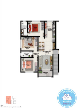 Imagem Apartamento com 3 Quartos à Venda, 77 m² em Porto Seguro Imagem Apartamento com 3 Quartos à Venda, 77 m² em Porto Seguro