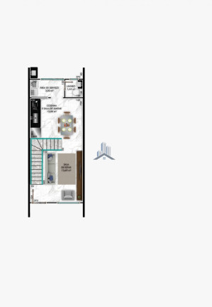 Imagem Sobrado com 2 Quartos à Venda, 75 m² em Adhemar Garcia - Joinville