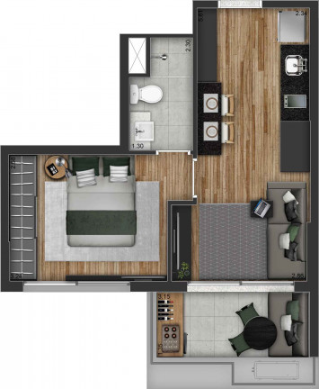 Imagem Studio com 1 Quarto à Venda, 25 m² em Vila Mariana - São Paulo Imagem Studio com 1 Quarto à Venda, 25 m² em Vila Mariana - São Paulo