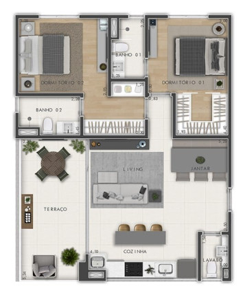 Imagem Apartamento com 2 Quartos à Venda, 66 m² em Indianópolis - São Paulo