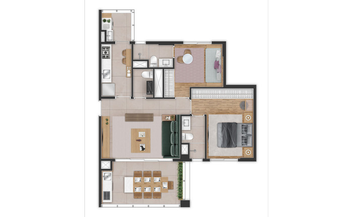 Imagem Apartamento com 2 Quartos à Venda, 73 m² em Campo Belo - São Paulo