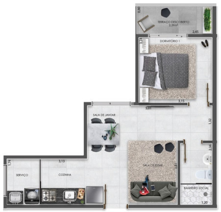 Imagem Imóvel com 1 Quarto à Venda, 36 m² em Vila Carrão - São Paulo Imagem Imóvel com 1 Quarto à Venda, 36 m² em Vila Carrão - São Paulo