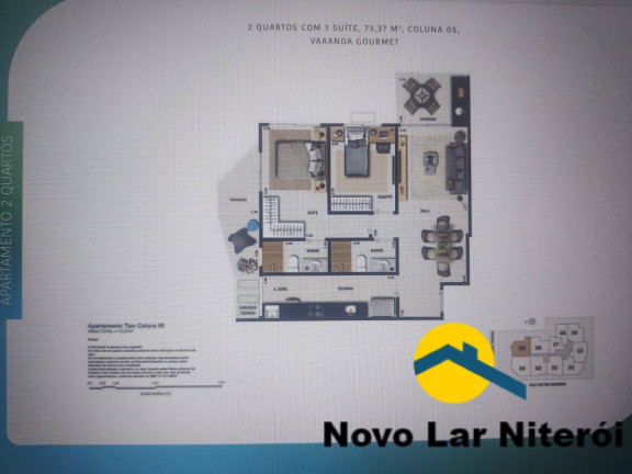 Imagem Apartamento com 1 Quarto à Venda, 46 m² em Piratininga - Niterói Imagem Apartamento com 1 Quarto à Venda, 46 m² em Piratininga - Niterói