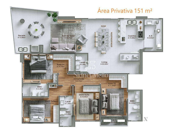 Imagem Apartamento com 4 Quartos à Venda, 151 m² em 2 Quadra Centro - Balneário Camboriú
