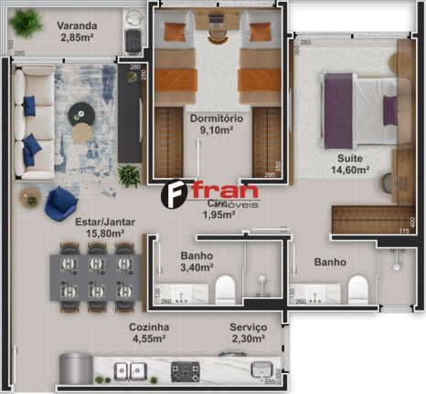Imagem Apartamento com 2 Quartos à Venda, 62 m² em Trindade - Florianópolis Imagem Apartamento com 2 Quartos à Venda, 62 m² em Trindade - Florianópolis