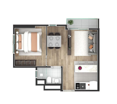 Imagem Imóvel com 1 Quarto à Venda, 35 m² em Centro - Curitiba Imagem Imóvel com 1 Quarto à Venda, 35 m² em Centro - Curitiba