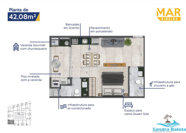 Imagem Kitnet com 1 Quarto à Venda, 35 m² em Saco Da Ribeira - Ubatuba