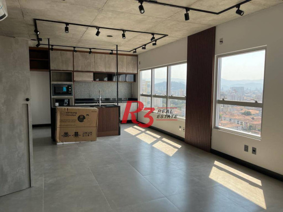 Imagem Apartamento com 1 Quarto para Alugar, 74 m² em Embaré - Santos Imagem Apartamento com 1 Quarto para Alugar, 74 m² em Embaré - Santos