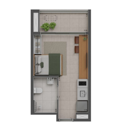 Imagem Imóvel com 1 Quarto à Venda, 49 m² em Brooklin Novo - São Paulo Imagem Imóvel com 1 Quarto à Venda, 49 m² em Brooklin Novo - São Paulo