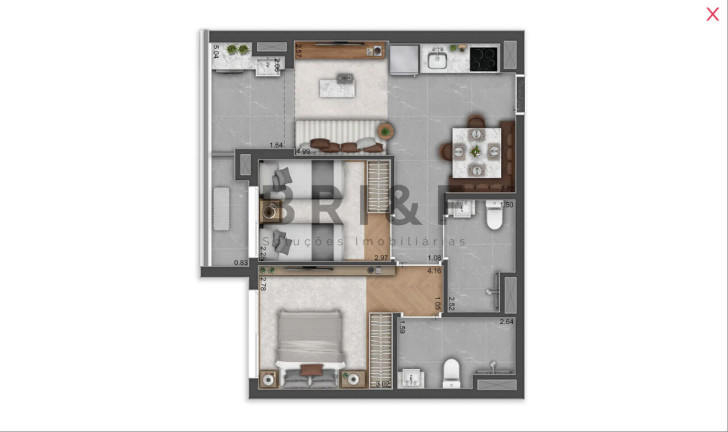 Imagem Apartamento com 2 Quartos à Venda, 56 m² em Brooklin - São Paulo Imagem Apartamento com 2 Quartos à Venda, 56 m² em Brooklin - São Paulo