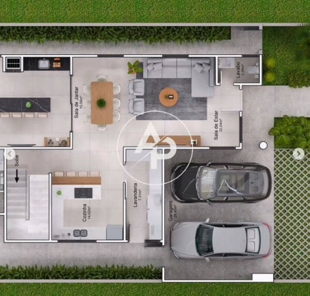 Casa de Condomínio com 3 Quartos à Venda, 273 m² em Jardim Carvalho - Ponta Grossa
