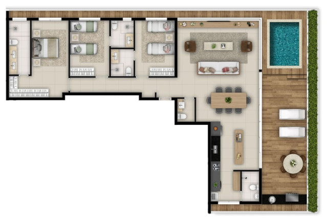 Imagem Apartamento com 3 Quartos à Venda, 223 m² em Setor Marista - Goiânia Imagem Apartamento com 3 Quartos à Venda, 223 m² em Setor Marista - Goiânia