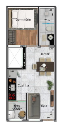 Imagem Apartamento com 2 Quartos à Venda, 33 m² em Vila Carrão - São Paulo Imagem Apartamento com 2 Quartos à Venda, 33 m² em Vila Carrão - São Paulo