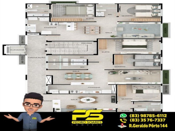 Imagem Apartamento com 3 Quartos à Venda, 59 m² em Intermares - Cabedelo Imagem Apartamento com 3 Quartos à Venda, 59 m² em Intermares - Cabedelo