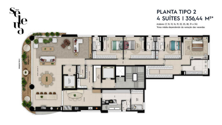 Imagem Cobertura com 5 Quartos à Venda, 730 m² em Setor Oeste - Goiânia Imagem Cobertura com 5 Quartos à Venda, 730 m² em Setor Oeste - Goiânia