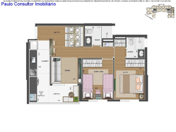 Imagem Imóvel com 2 Quartos à Venda, 54 m² em Centro - Diadema