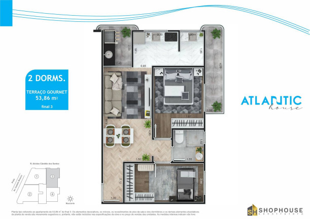 Imagem Apartamento com 2 Quartos à Venda, 53 m² em Maracanã - Praia Grande Imagem Apartamento com 2 Quartos à Venda, 53 m² em Maracanã - Praia Grande