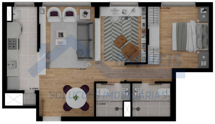 Imagem Imóvel com 3 Quartos à Venda, 83 m² em Passo Da Areia - Porto Alegre Imagem Imóvel com 3 Quartos à Venda, 83 m² em Passo Da Areia - Porto Alegre