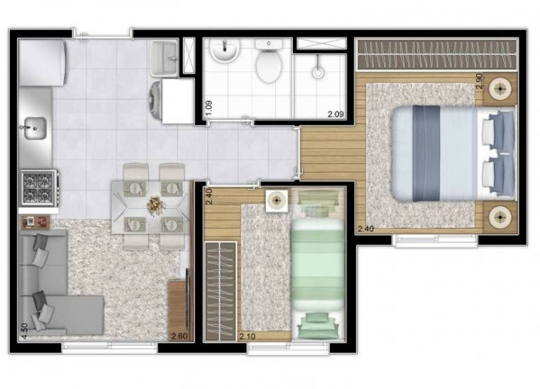 Imagem Apartamento com 2 Quartos à Venda, 32 m² em Colônia (zona Leste)